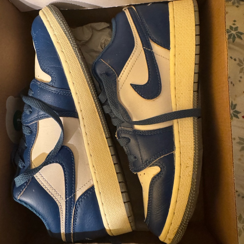Kids' Blue and White Sneakers